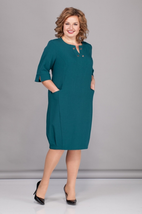 Платье Багряница 2155 зеленый размер 52-62 #1