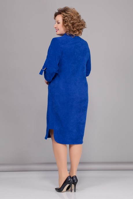 Платье Багряница 2120 синий размер 52-62 #2