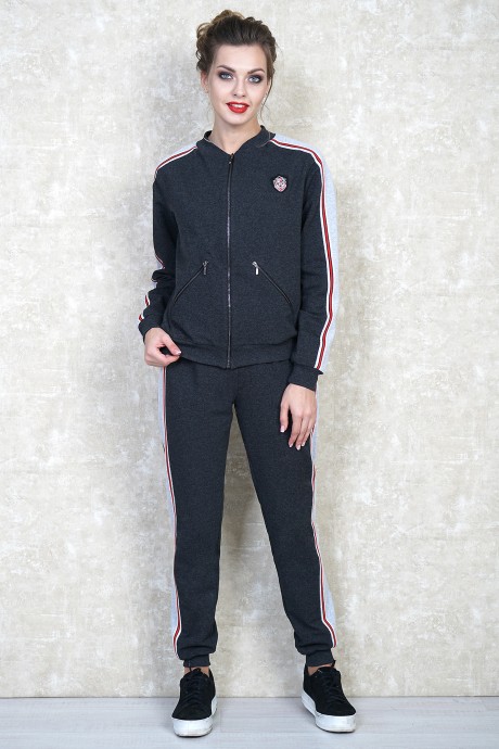 Спортивный костюм Багряница 2164 тёмно-серый/светло-серый размер 44-50 #1