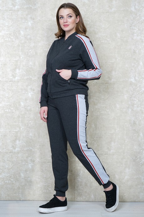 Спортивный костюм Багряница 2164 тёмно-серый/светло-серый размер 44-50 #4