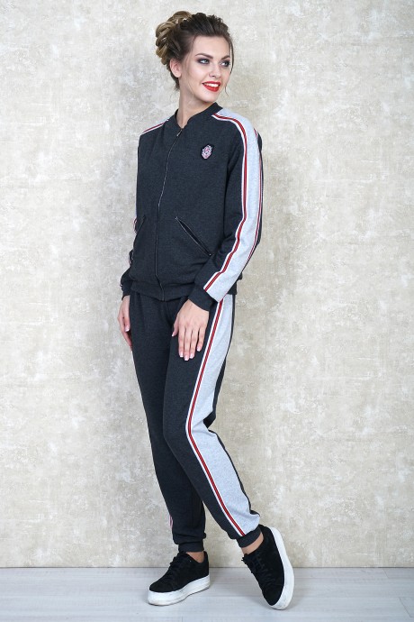 Спортивный костюм Багряница 2164 тёмно-серый/светло-серый размер 44-50 #5