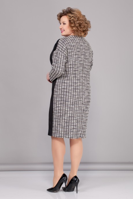 Платье Багряница 5007 серый/коричневый размер 52-62 #2
