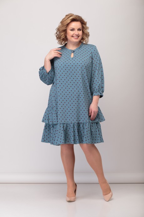 Платье Багряница 5009 голубой размер 48-54 #1