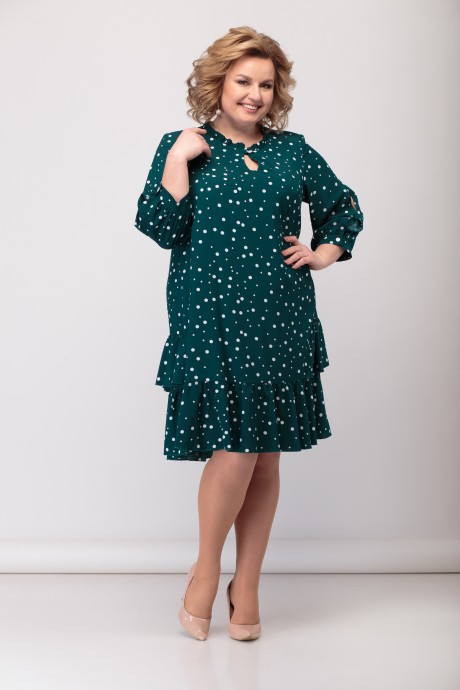Платье Багряница 5009 зеленый размер 48-54 #1