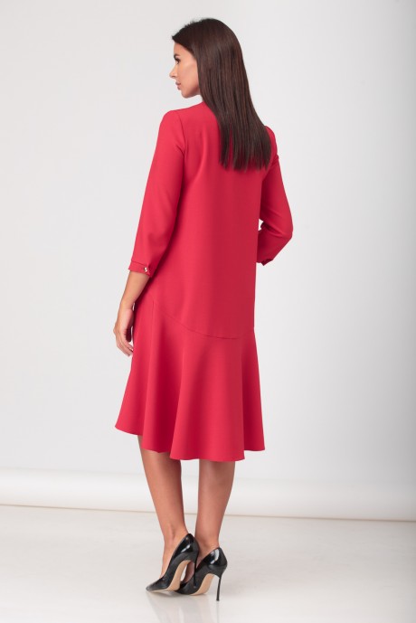 Платье Багряница 5019 красный размер 46-52 #5