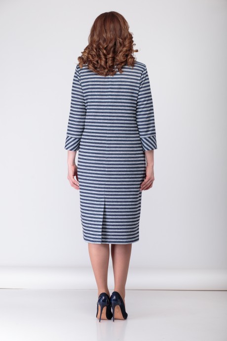 Платье Багряница 1881 серый/синий размер 52-58 #5