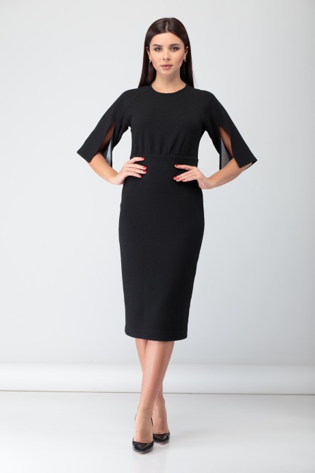 Платье Багряница 3068 черный размер 44-50 #1