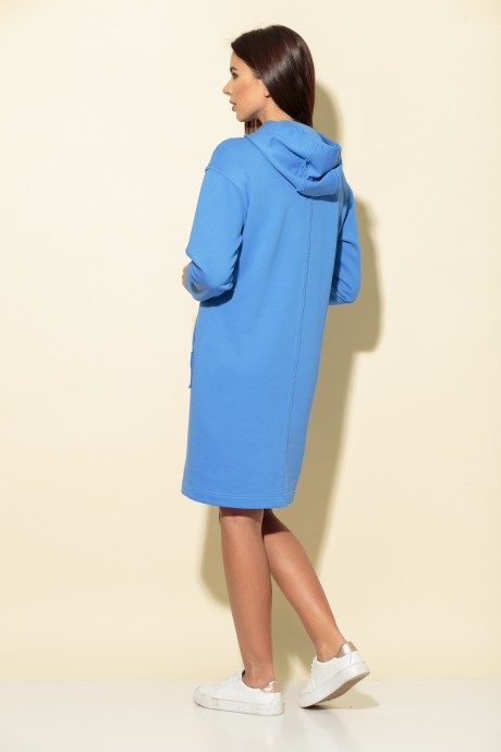 Платье Багряница 3073 голубой размер 44-58 #2