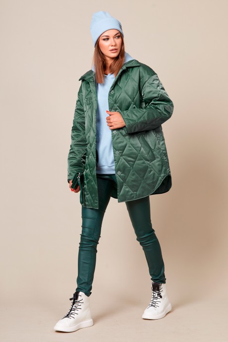 Куртка Buter 2419 зеленый размер 42-50 #4