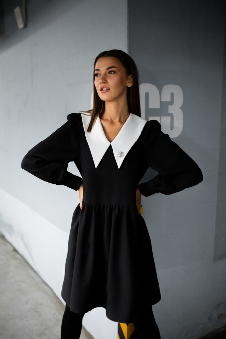 Платье Buter 2452 черный размер 42-46 #2