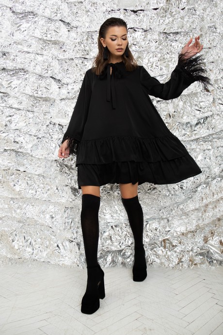 Платье Buter 2497 черный размер 42-50 #4