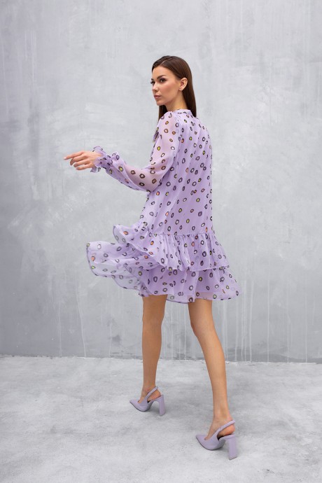 Платье Buter 2566 лиловый размер 42-50 #9