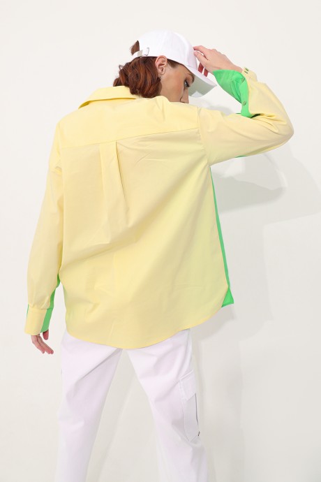 Рубашка Buter 2574 салатовый/желтый размер 42-52 #5