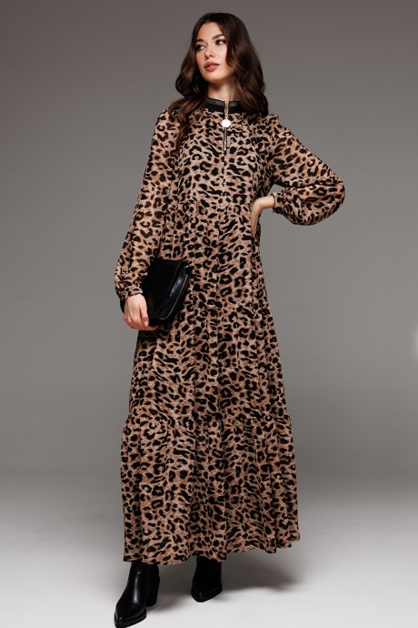 Платье Buter 2738 леопард размер 42-52 #3
