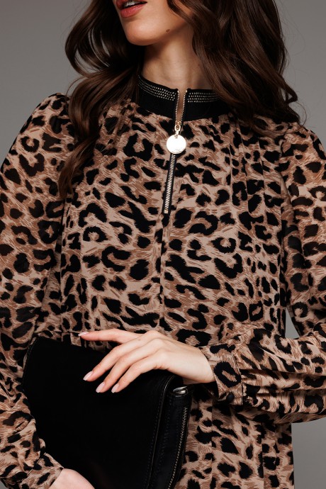 Платье Buter 2738 леопард размер 42-52 #4
