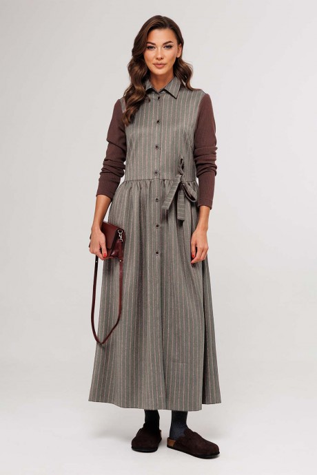 Платье Buter 3160 светло-серый размер 42-54 #1