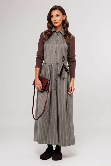 Платье Buter 3160 светло-серый размер 42-54 #2