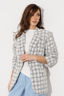 Жакет (пиджак) Buter 3210 бело-серая клетка