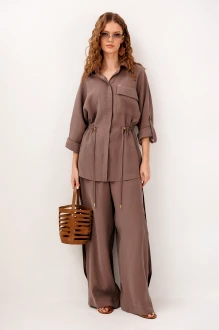 Брючный костюм Buter 3336 коричневый