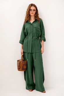 Брючный костюм Buter 3336 изумрудный