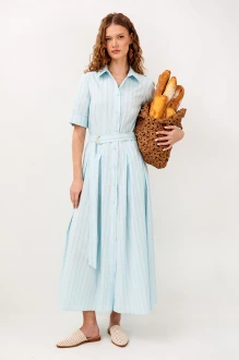Платье Buter 3341 небесная полоска
