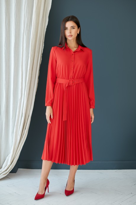 Платье FIORRI 1165 красный размер 46-52 #1