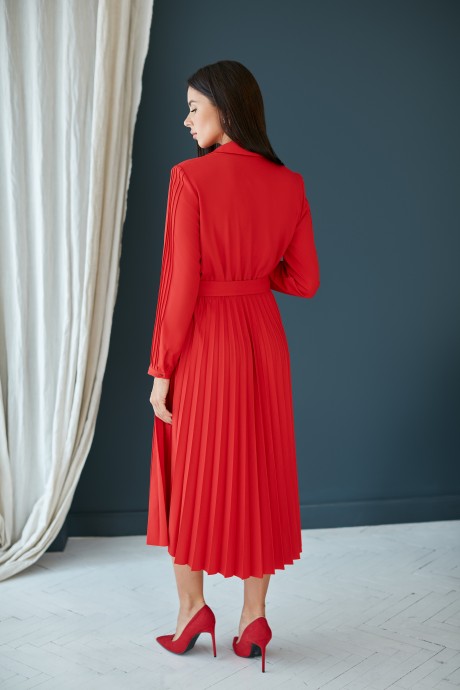 Платье FIORRI 1165 красный размер 46-52 #2