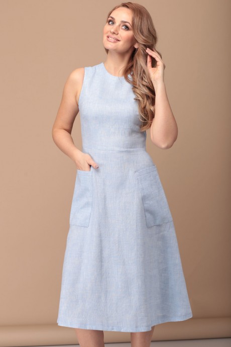 Платье FloVia 4008 пл голубой размер 44-50 #2