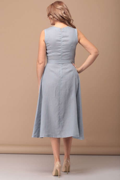 Платье FloVia 4026 серо-голубой размер 44-50 #4