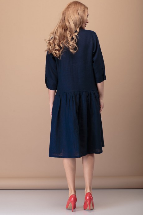 Платье FloVia 4035 темно-синий размер 46-50 #5