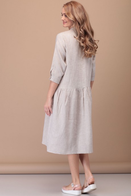 Платье FloVia 4035 бежевый размер 46-50 #4