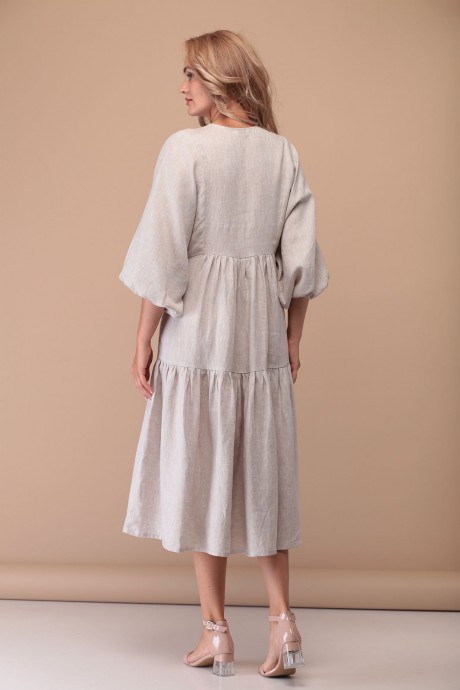 Платье FloVia 4044 бежевый размер 42-56 #3