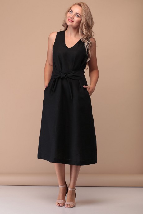 Платье FloVia 4018 черный размер 42-56 #1