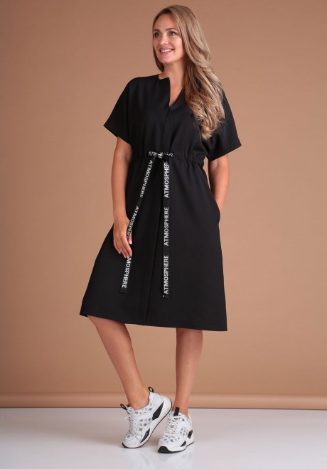 Платье FloVia 4049 черный размер 44-54 #3