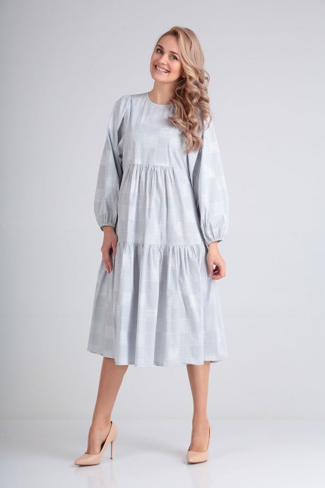 Платье FloVia 4067 серый размер 46-56 #4
