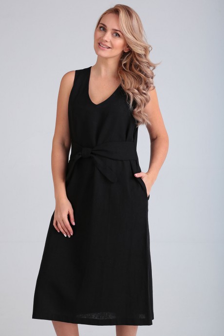 Платье FloVia 4018 черный размер 42-56 #3