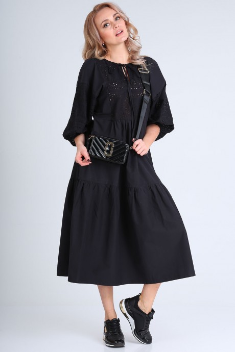 Платье FloVia 4072 черный размер 46-56 #1