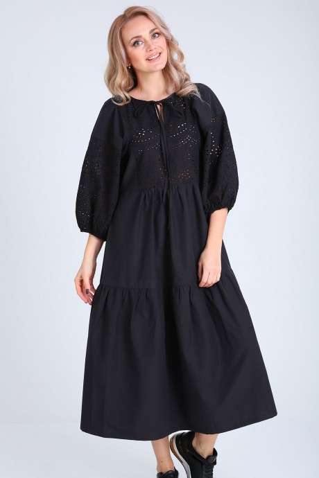 Платье FloVia 4072 черный размер 46-56 #4