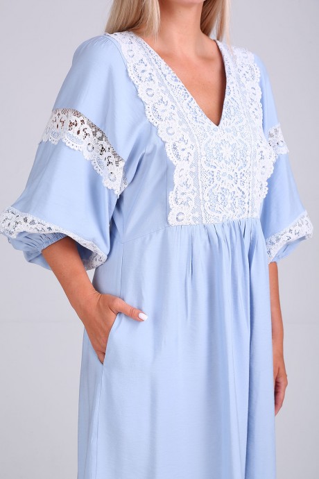 Платье FloVia 4095 голубо-белый размер 44-56 #2