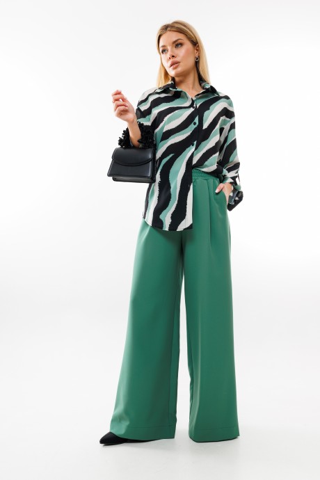 Костюм/комплект AmberA Style 2044 черный,изумруд размер 44-60 #1