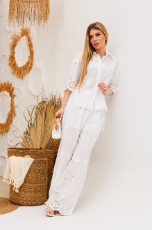 Брюки AmberA Style 1121 молоко #1