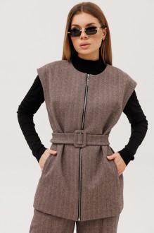 Жилетка AmberA Style 1133 шоколад #1