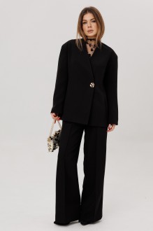 Брючный костюм AmberA Style 2051 двойка черный