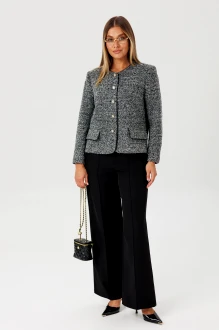 Брючный костюм AmberA Style 2180 двойка черный