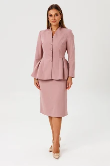 Юбочный костюм AmberA Style 2181 двойка пыльная роза