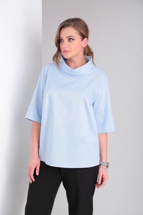 Блузка Bliss 8141 голубой размер 50-60 #2
