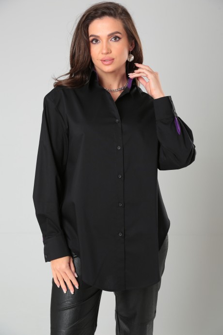 Рубашка Bliss 8315 черный, фиолетовый размер 50-60 #1