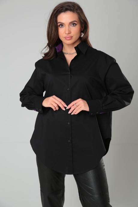 Рубашка Bliss 8315 черный, фиолетовый размер 50-60 #2