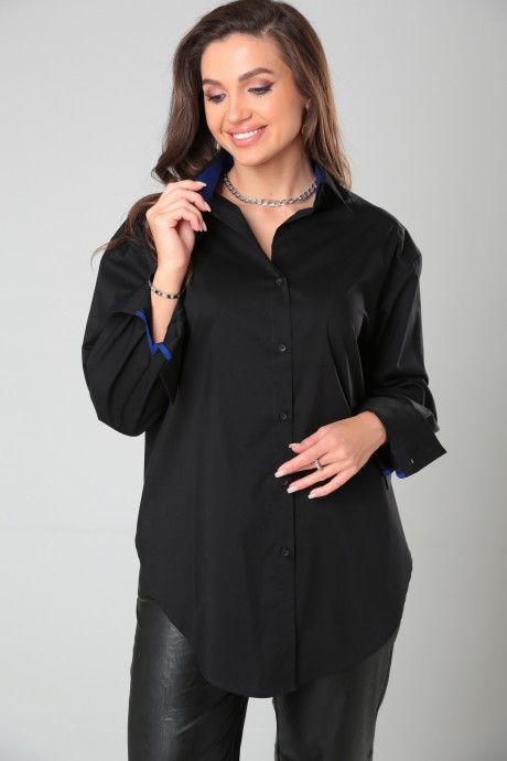 Рубашка Bliss 8315 черный, синий размер 50-60 #1