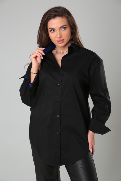 Рубашка Bliss 8315 черный, синий размер 50-60 #2
